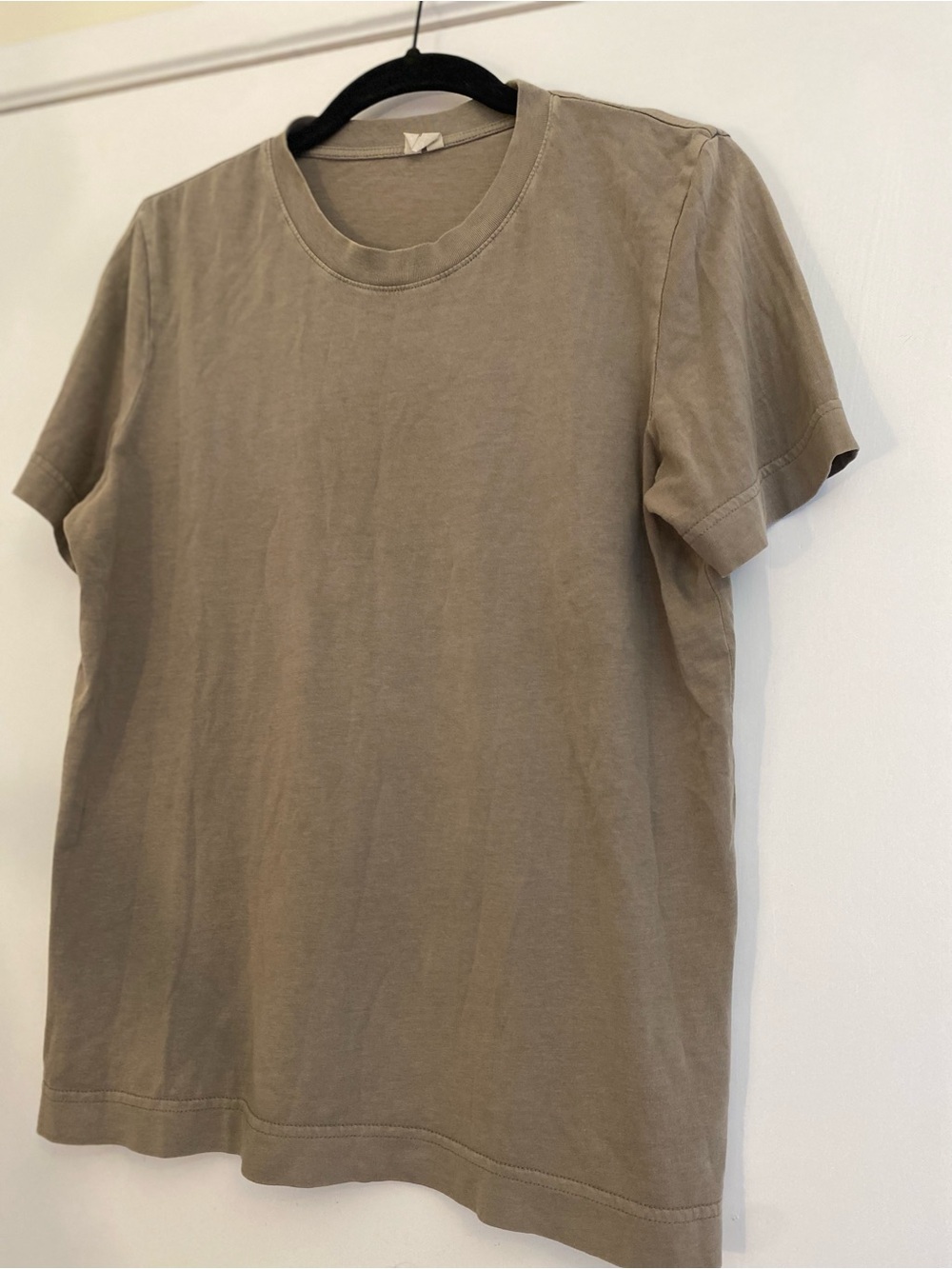 Arket Short Sleeve Tee in Taupe